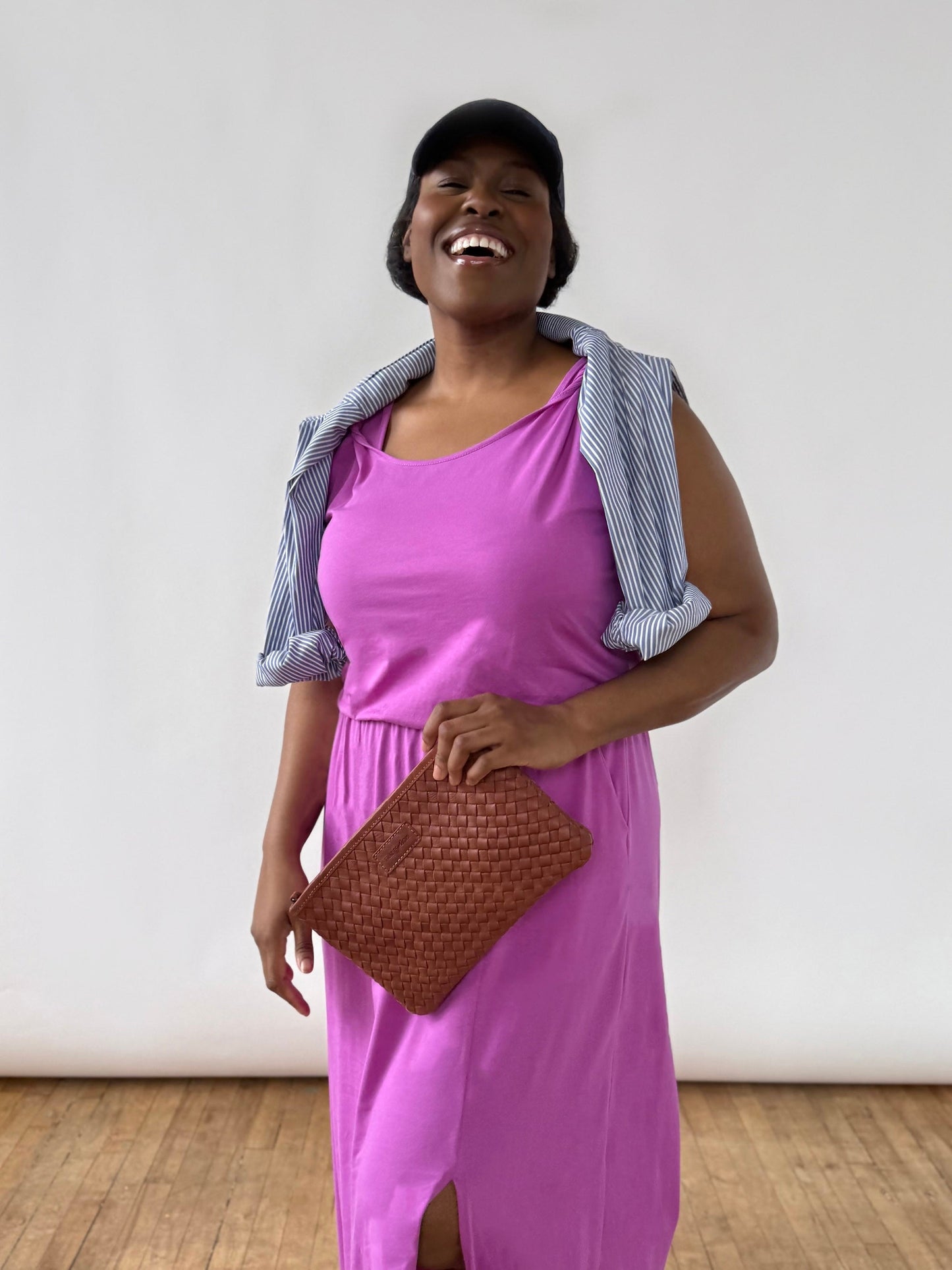 MICHAL dress in Magenta Bloom