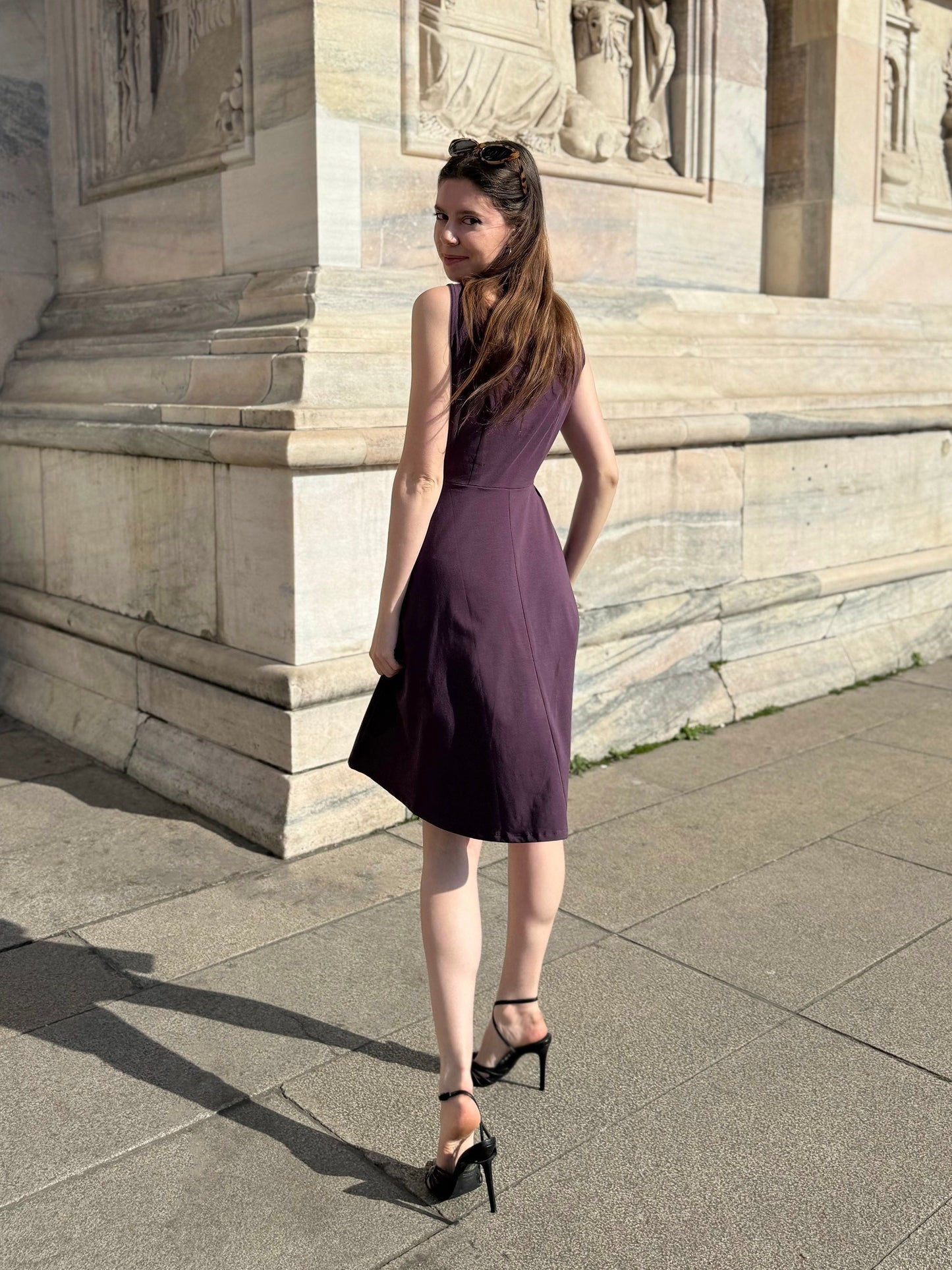 WREN dress in Plum