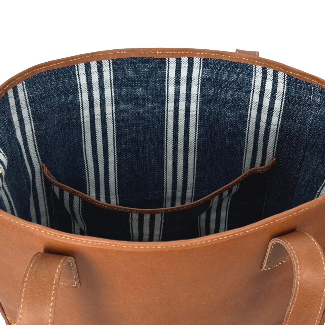 Large Tote with Huipil Accent