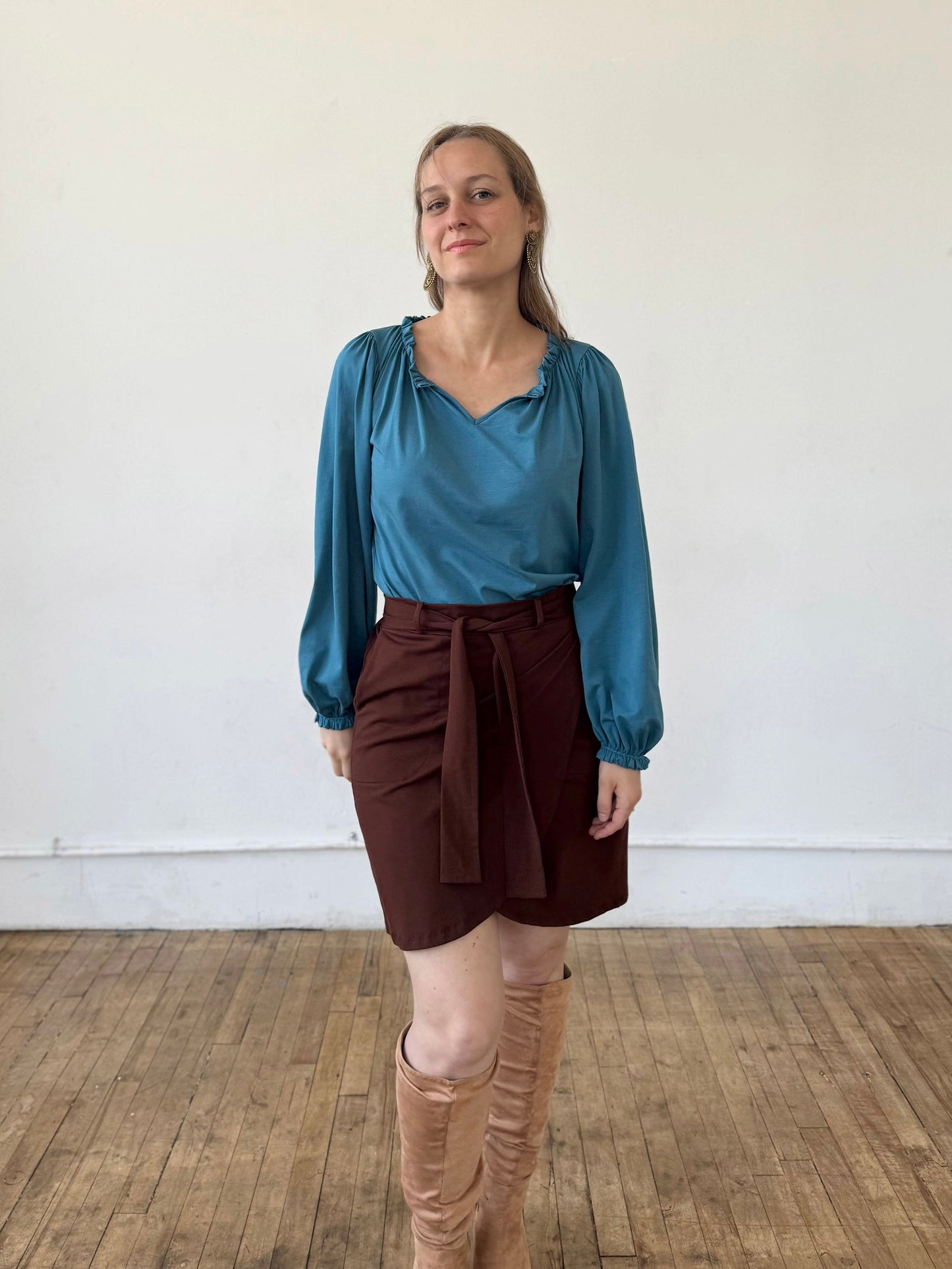 TULIP skirt in Burnt Cedar