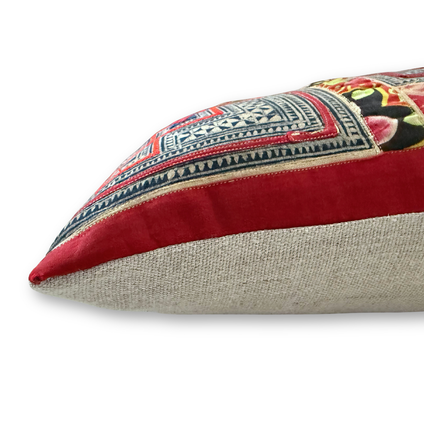 Hmong & Hemp Throw Pillow Cover