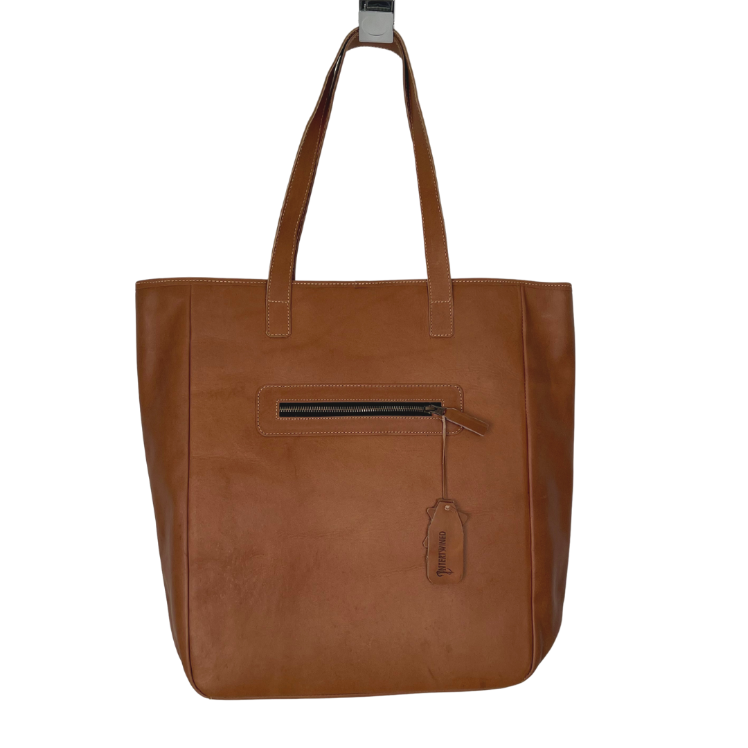 Large Tote with Huipil Accent