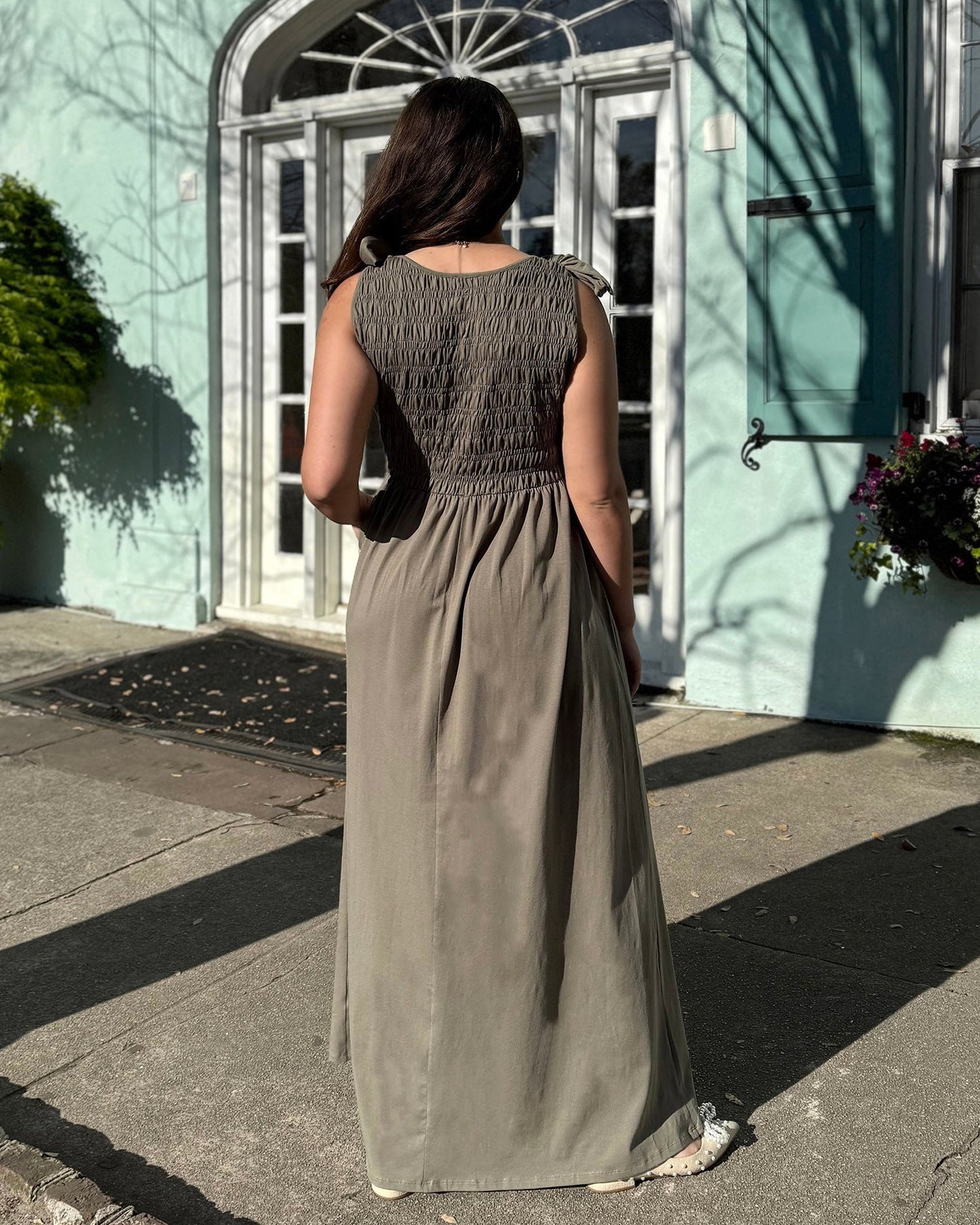 JESSA dress in Silver Sage