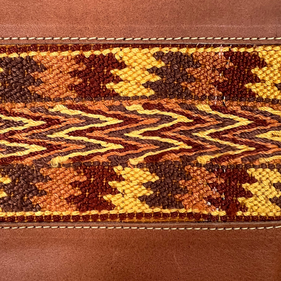 Large Tote with Huipil Accent