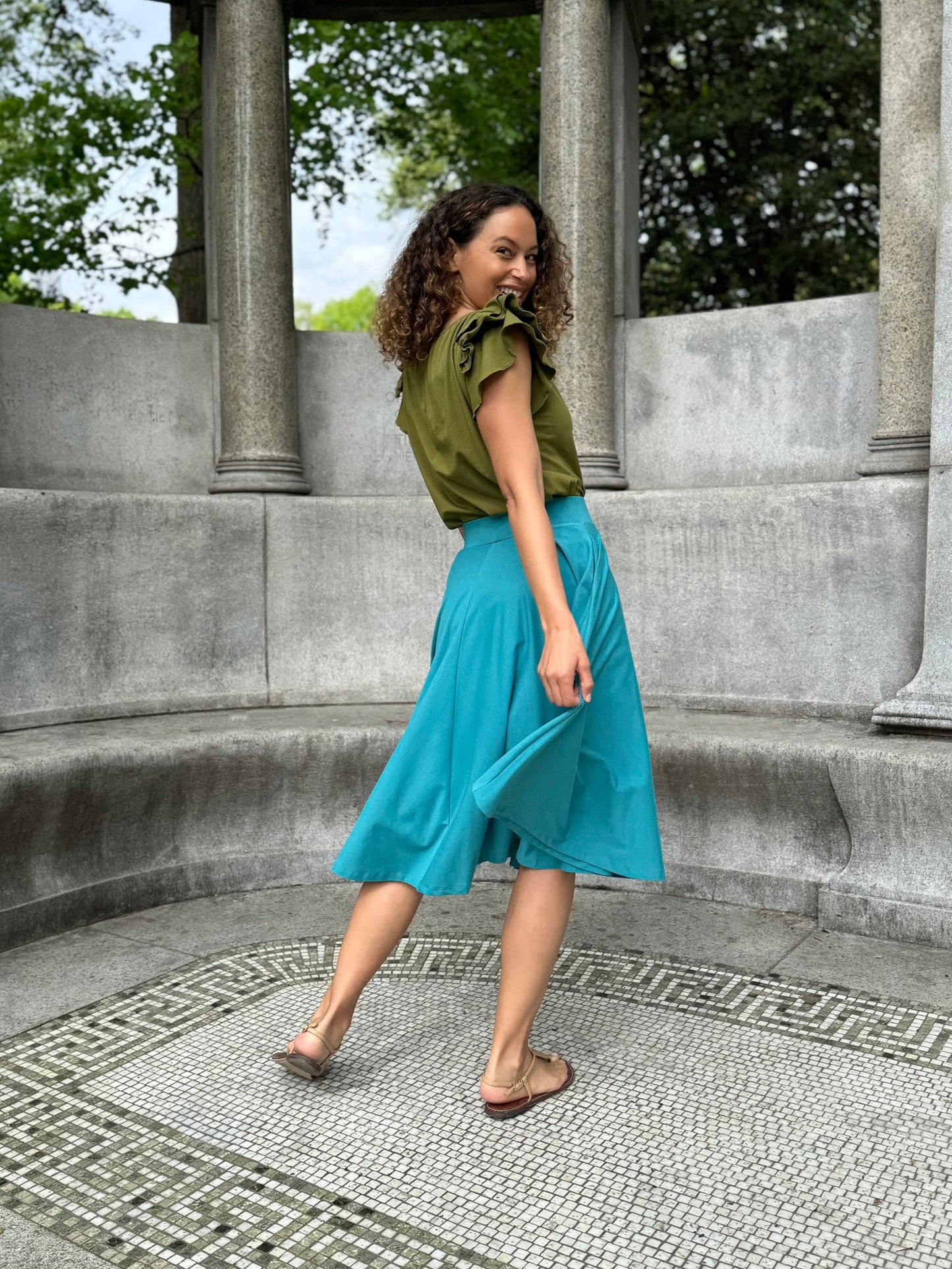 LILOU top in Olive Branch