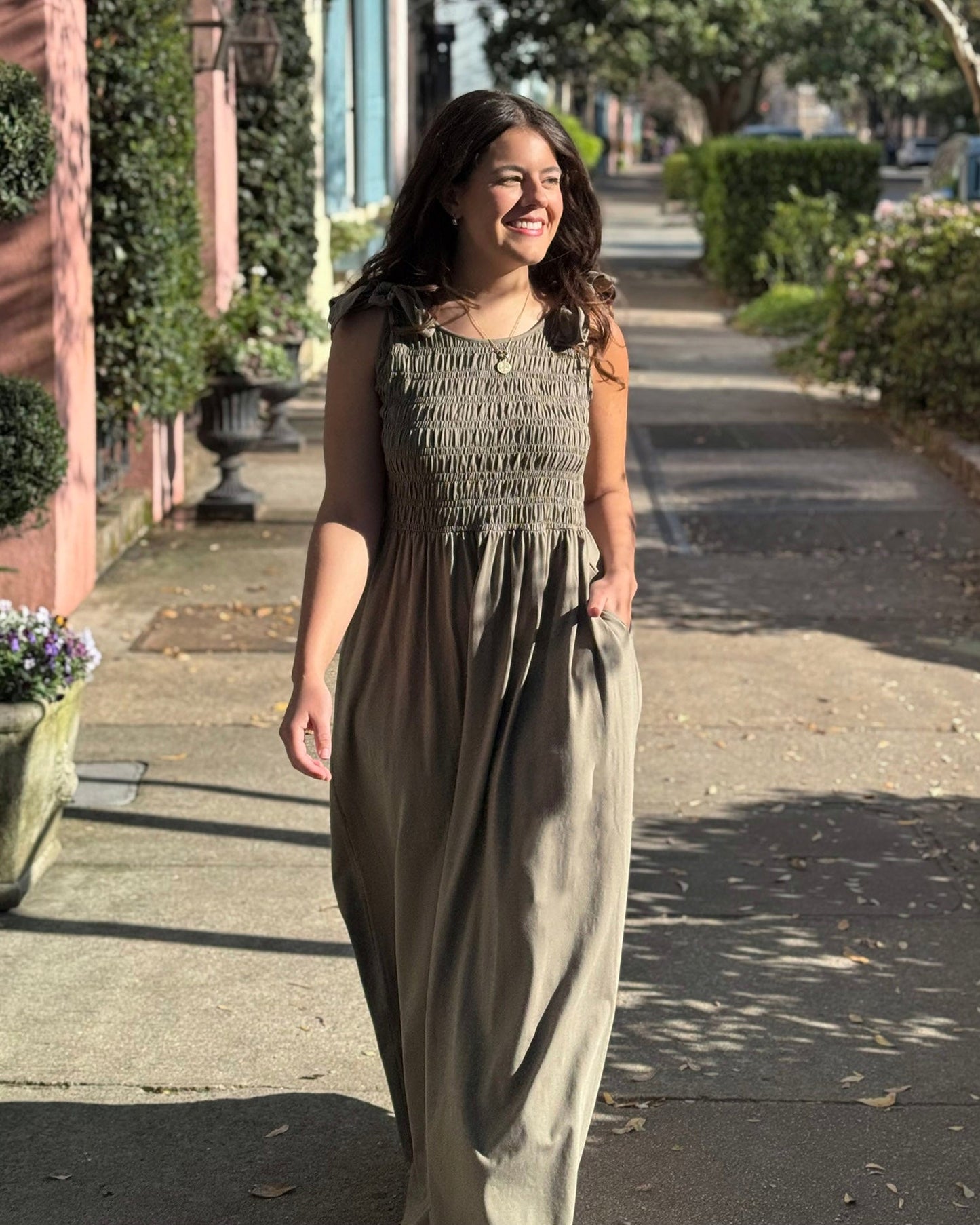 JESSA dress in Silver Sage