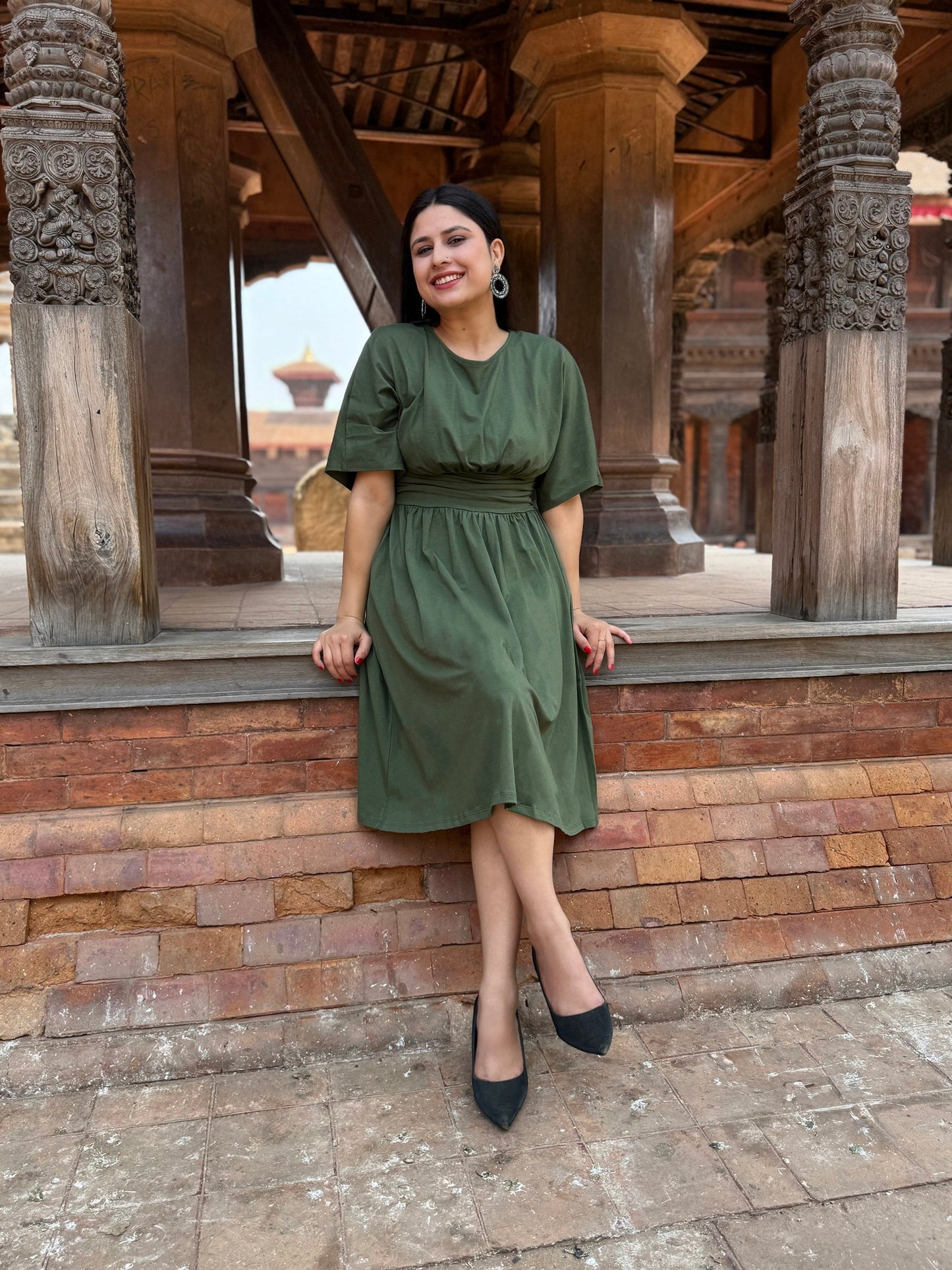 SHEBA dress in Meadow Green