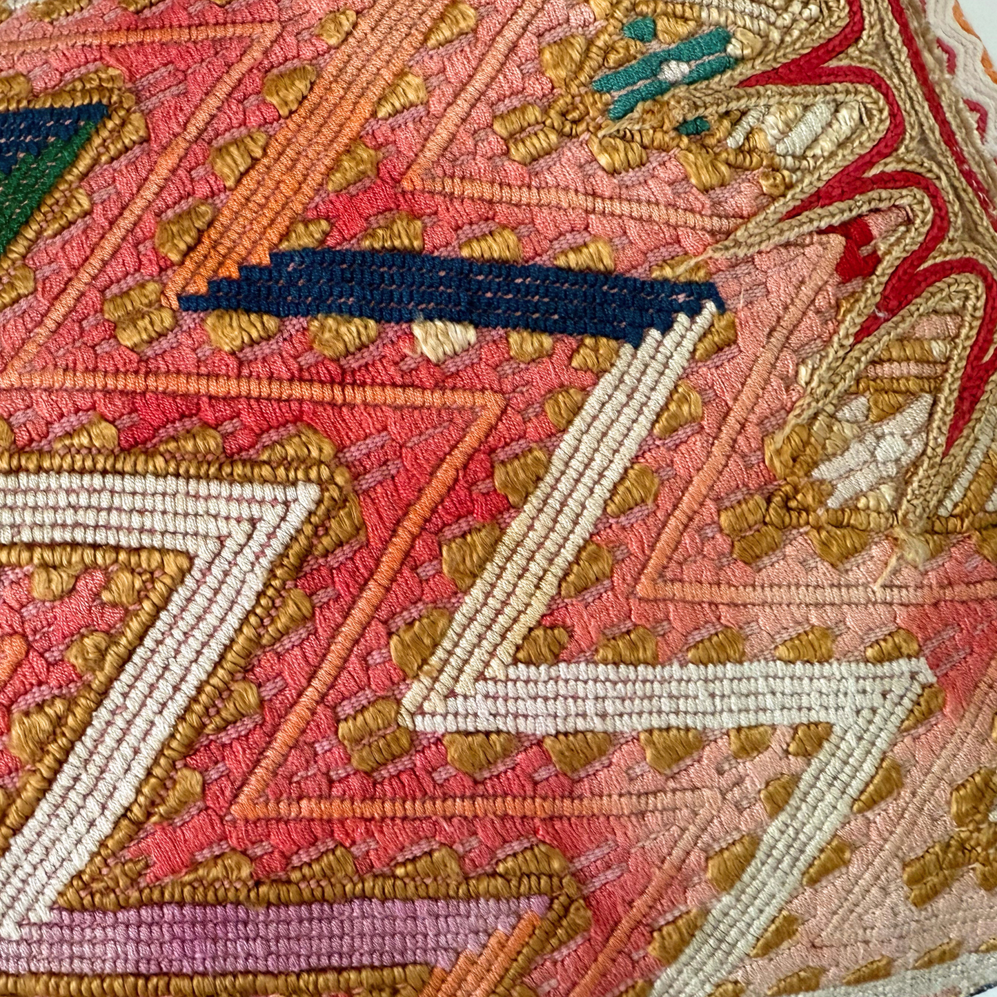 Huipil & Hemp Throw Pillow Cover