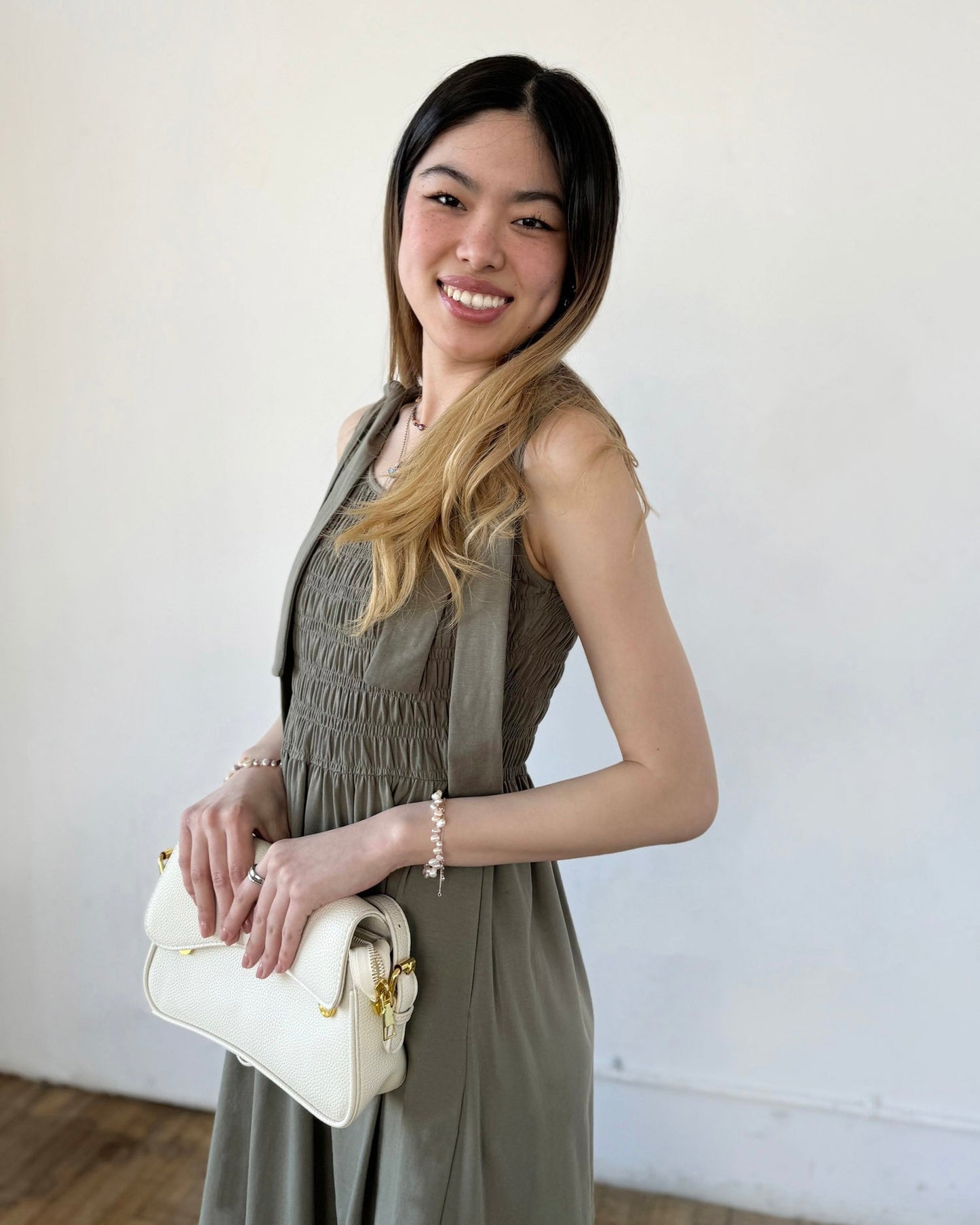 JESSA dress in Silver Sage