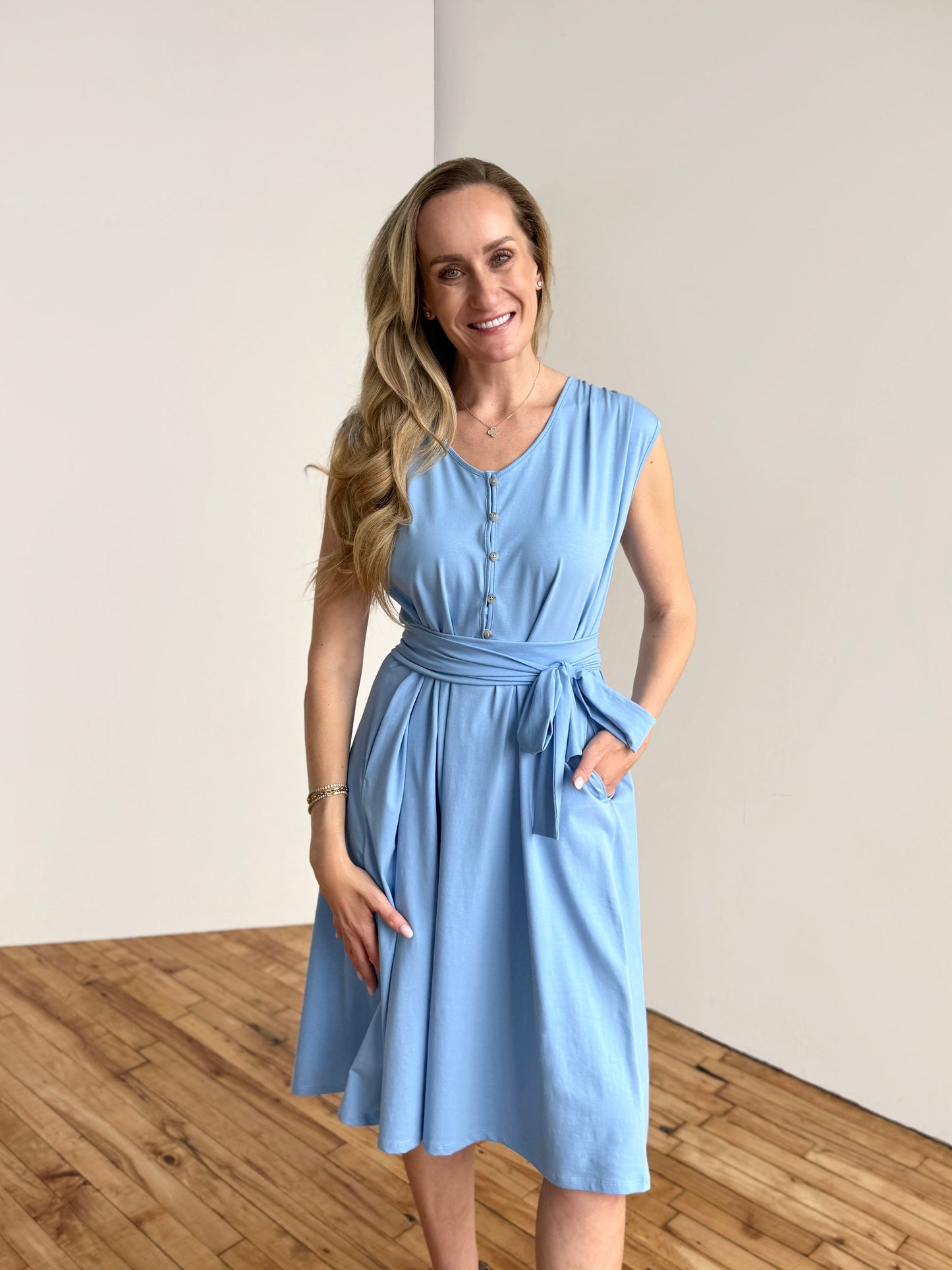 SERAPHINA dress in Light Cornflower