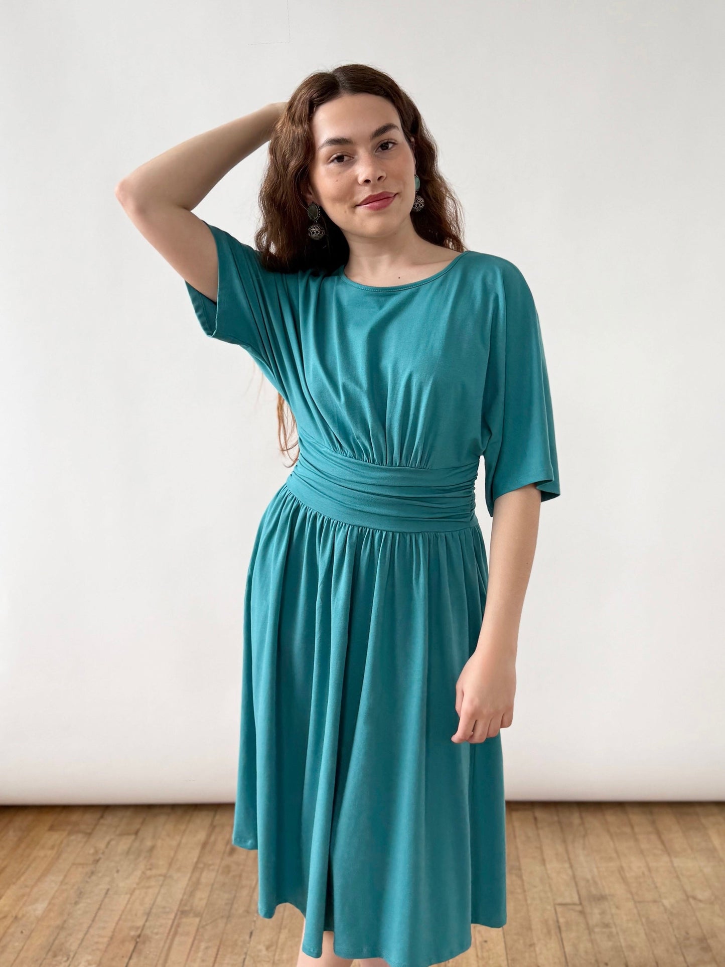 SHEBA dress in Marine Teal