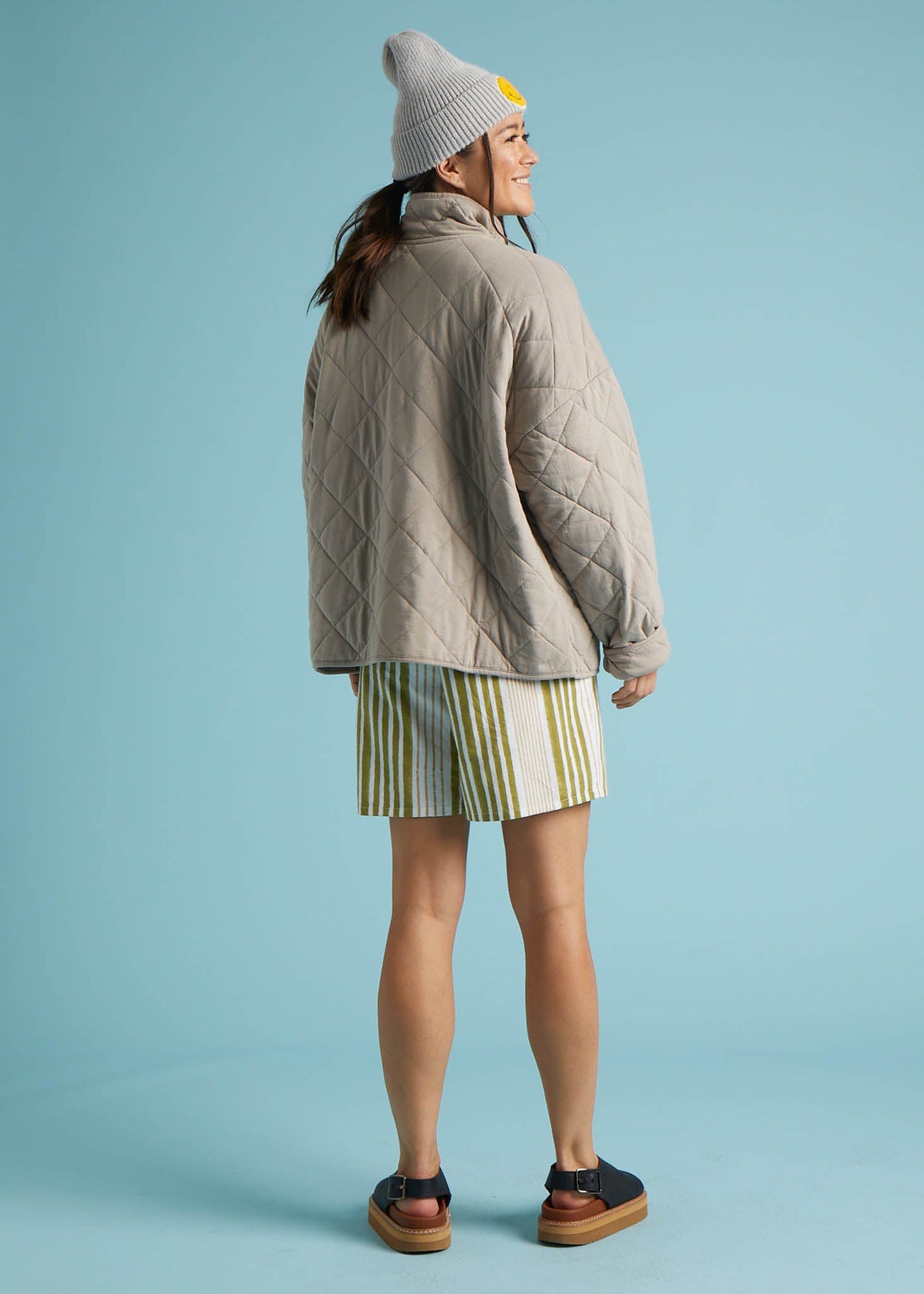 Countryside Quilted Jacket - Pebble - FINAL SALE