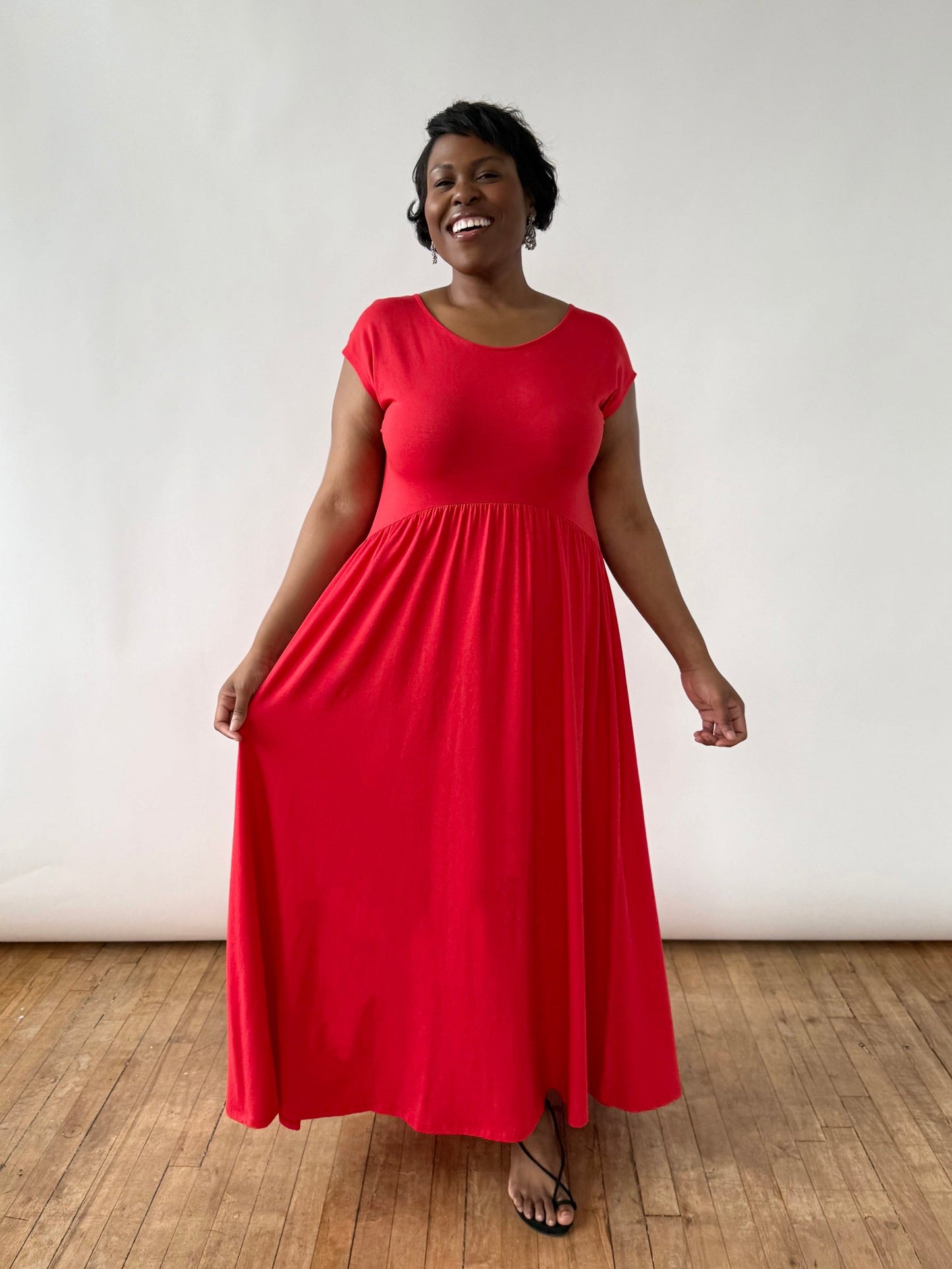 DEBORAH dress in Bright Ruby