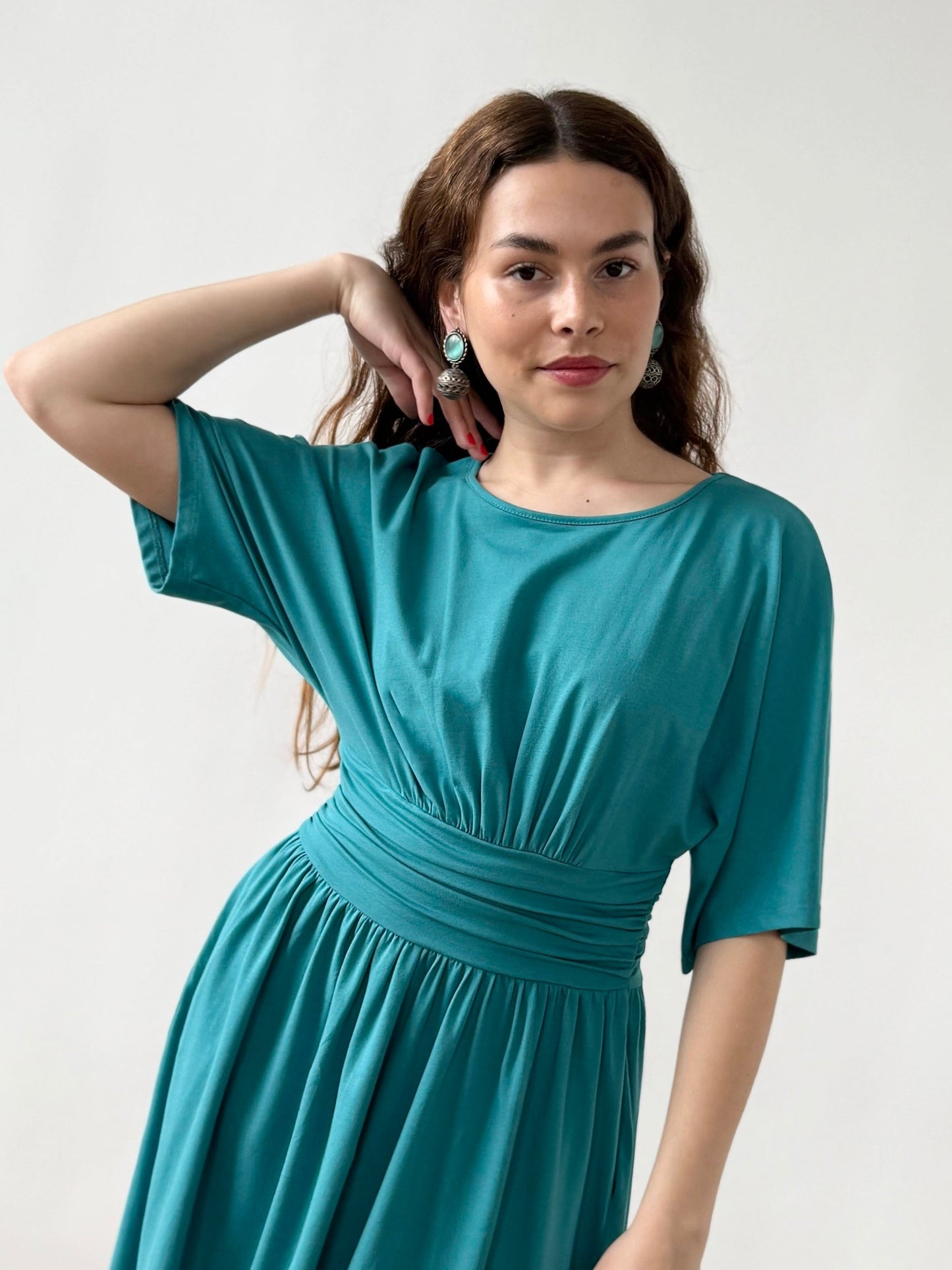 SHEBA dress in Marine Teal