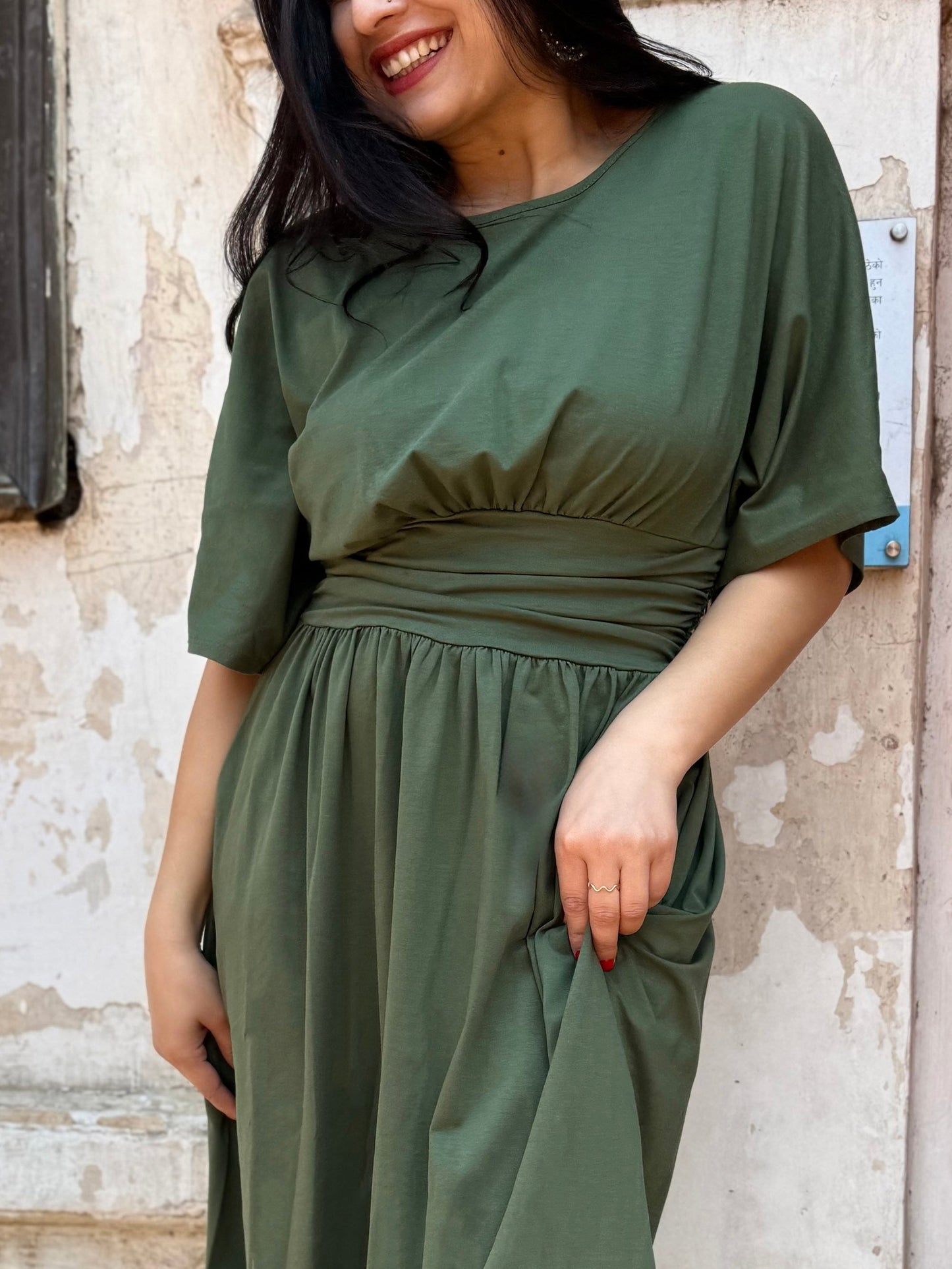 SHEBA dress in Meadow Green
