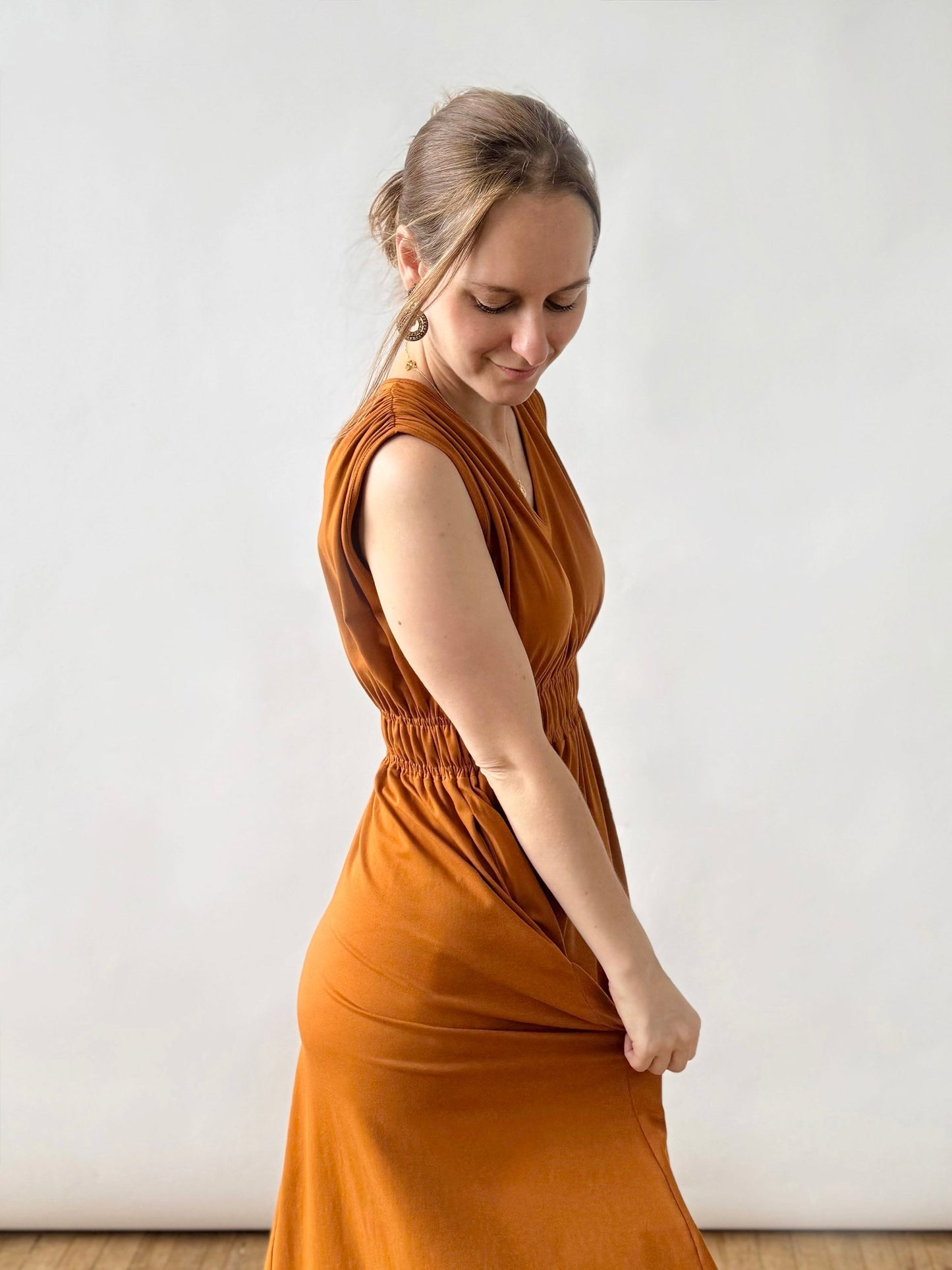 HAMPTON dress in Spiced Cider
