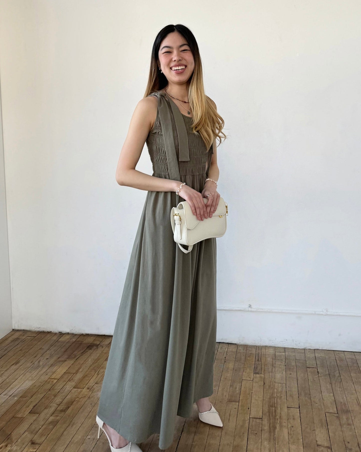 JESSA dress in Silver Sage