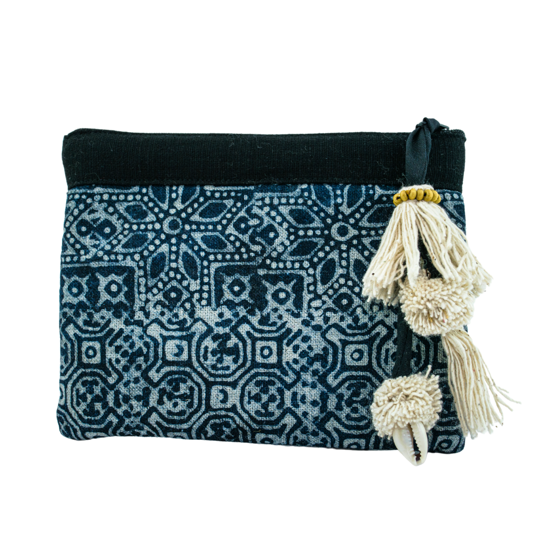 Oasis Batik Coin Pouch with Tassel - Thailand