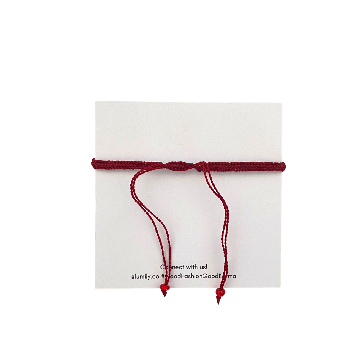 Assorted Colors, Macrame Woven Heart Wings Pull String Bracelet - Mexico