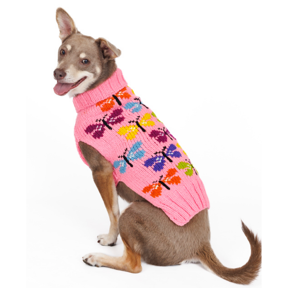 Butterfly Wool Dog Sweater
