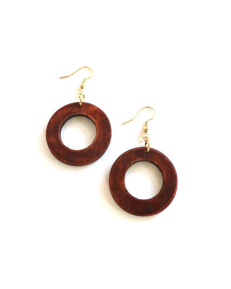 Mini Makaya Earrings - Mahogany