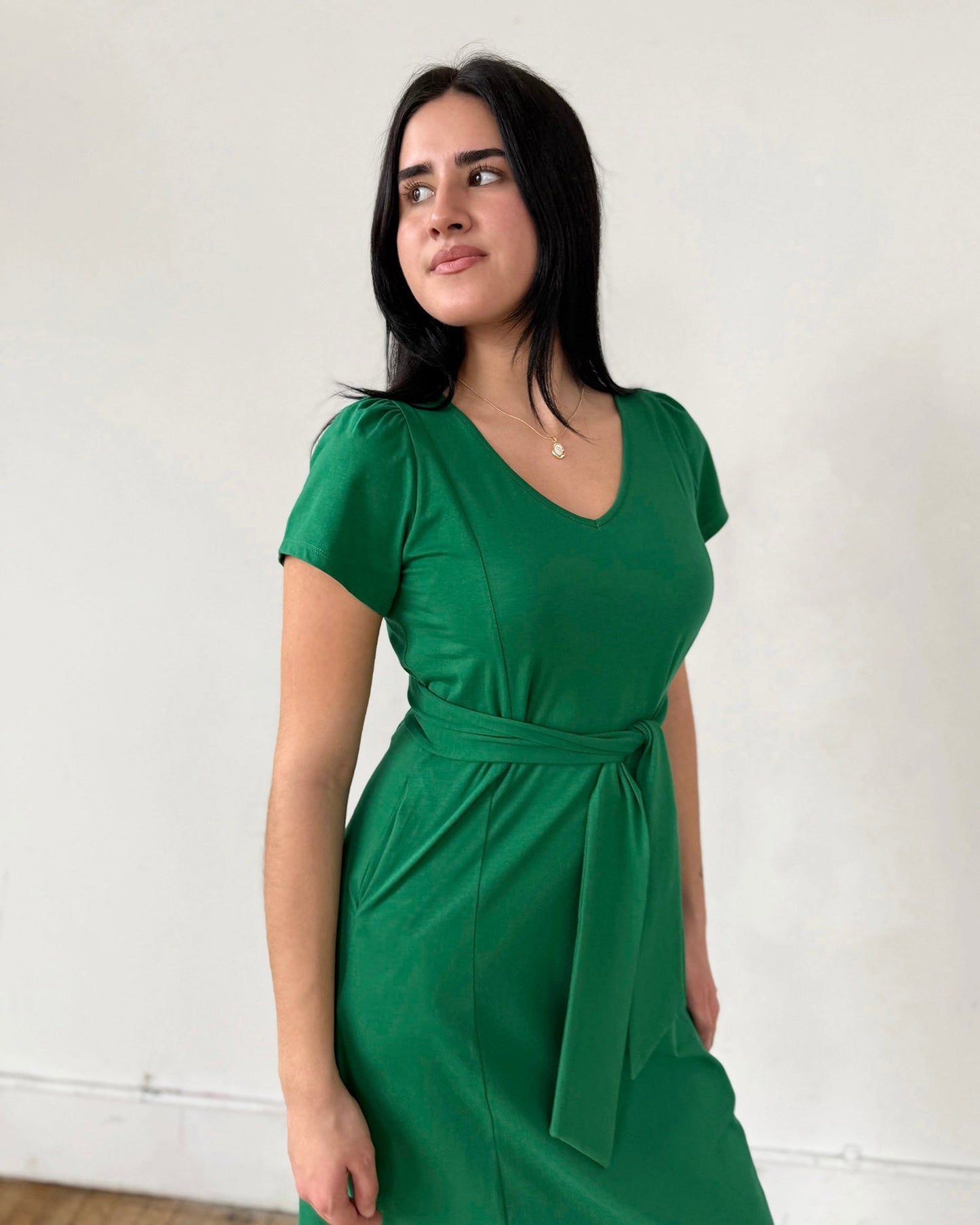 QUINTA dress in Rich Emerald