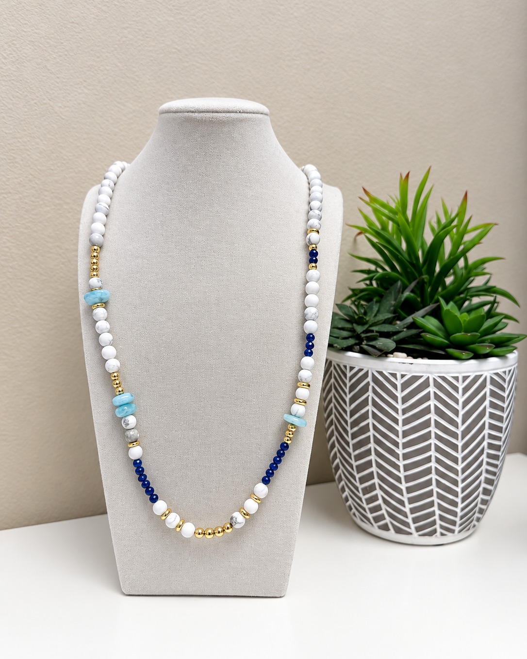 EXCLUSIVE White Howlite Necklace