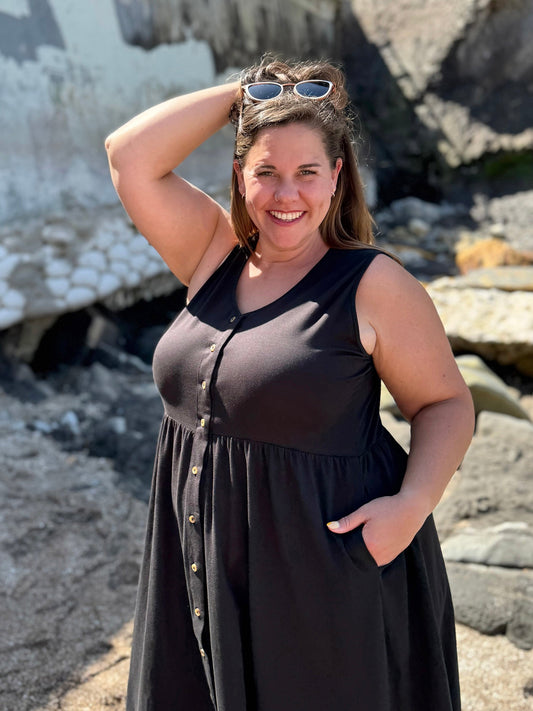 SUNSET dress in Black