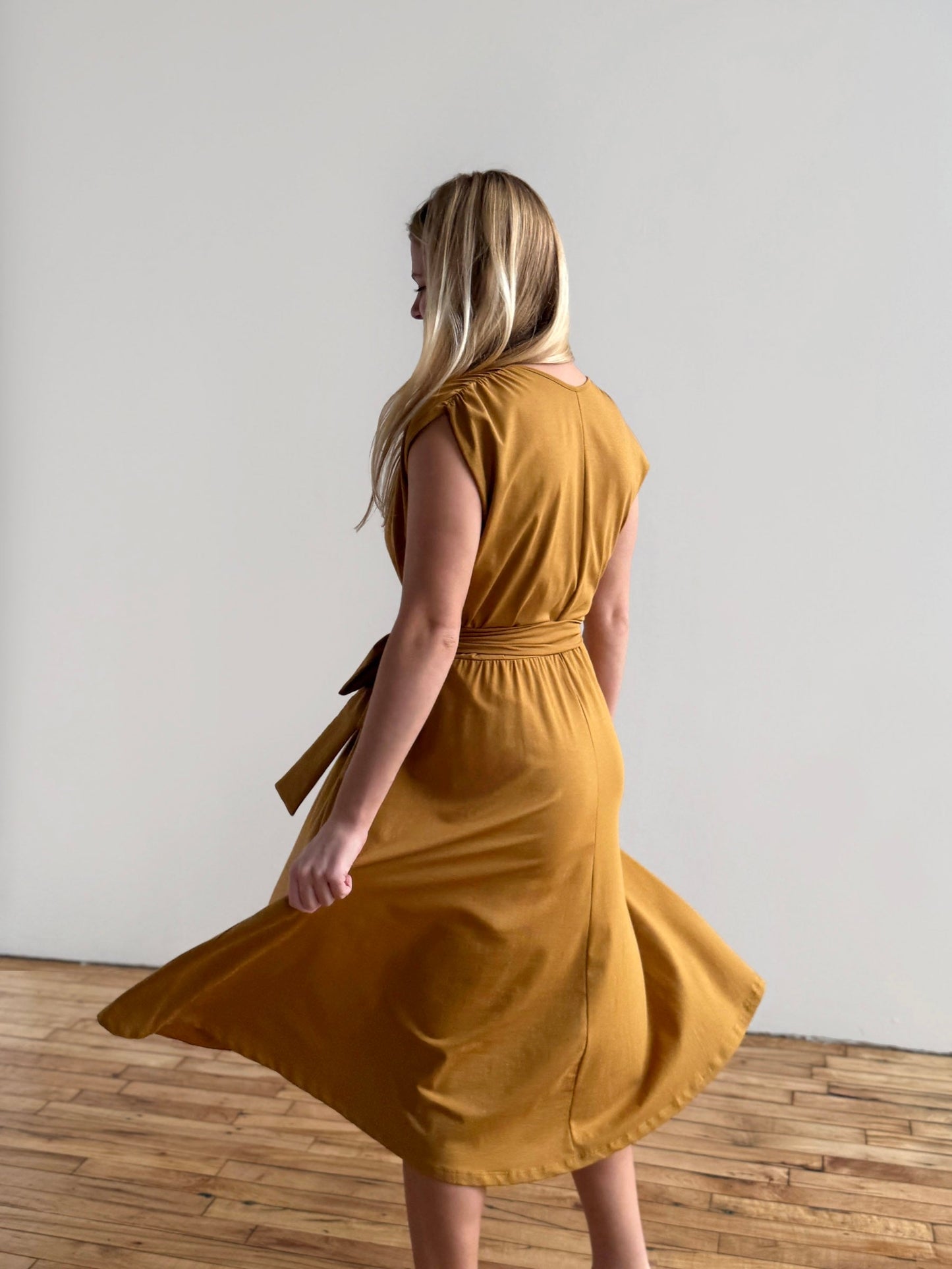 SERAPHINA dress in Light Amber