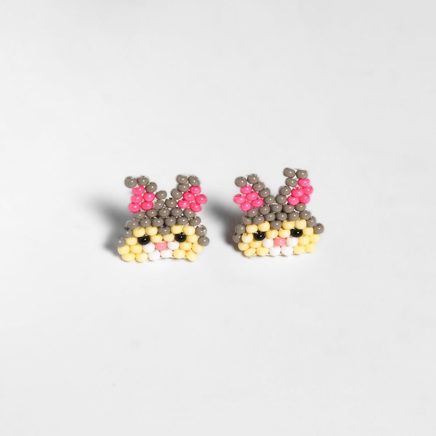 Safari Seed Bead Animal Stud Earrings - Mexico