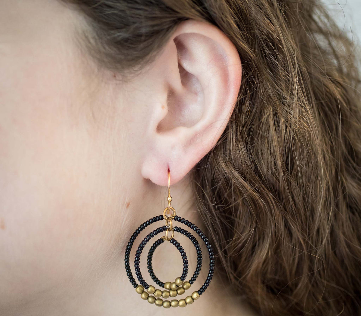 Gyroscope Earring - Black
