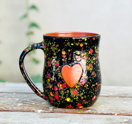 Grande Calliope Mug- Black Explosion