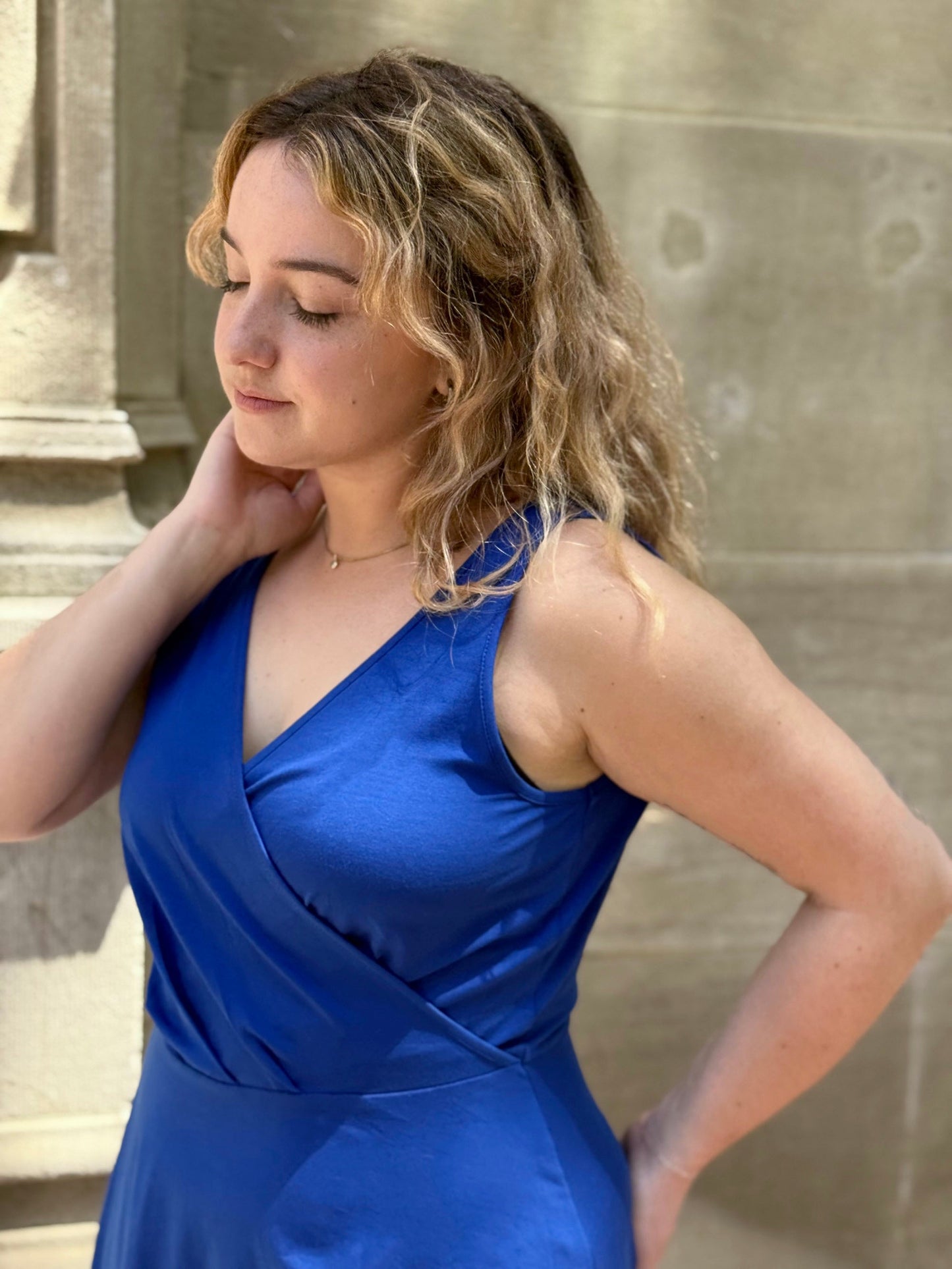 WREN dress in Cobalt Blue