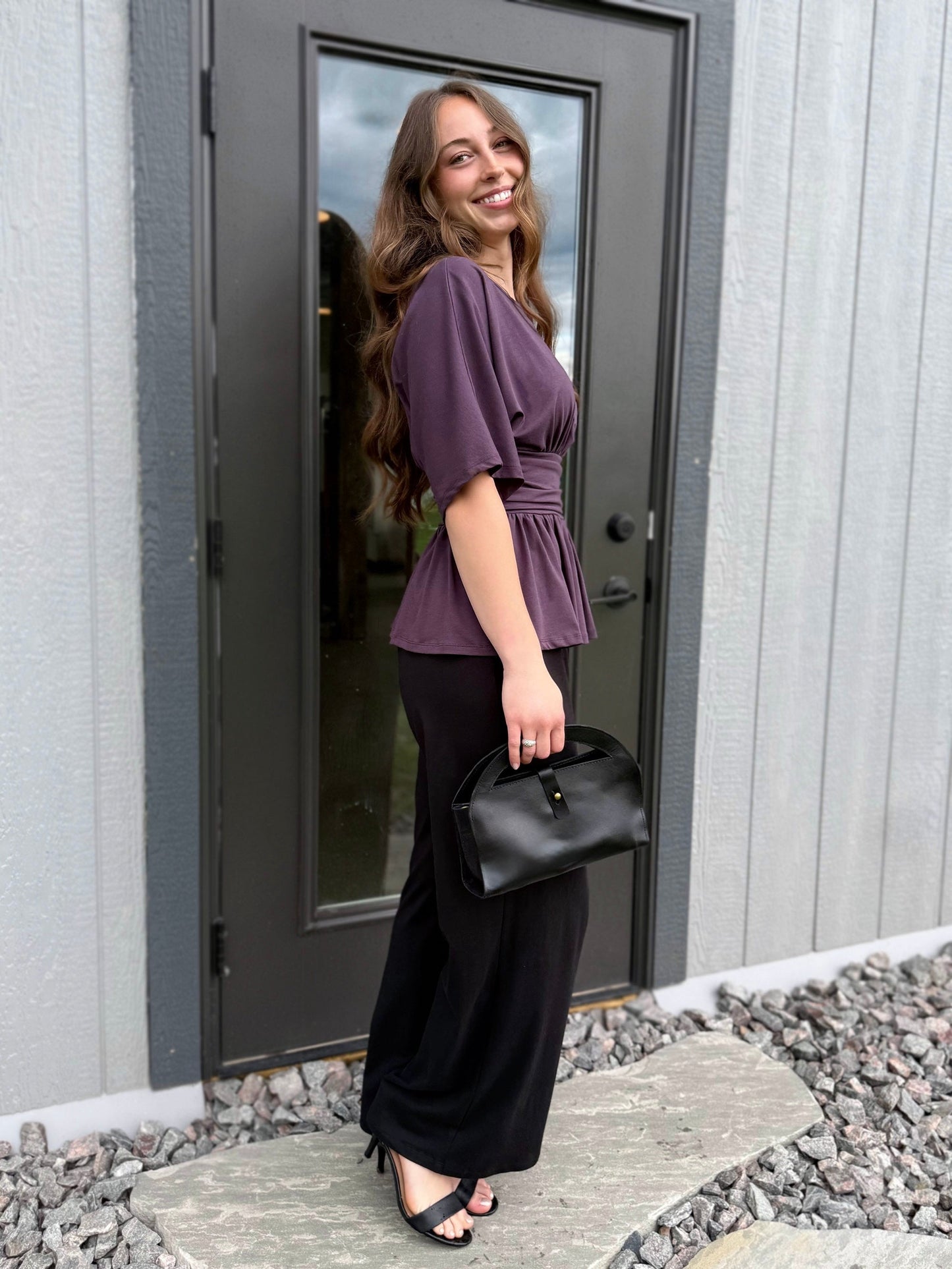 LANDREE top in Plum