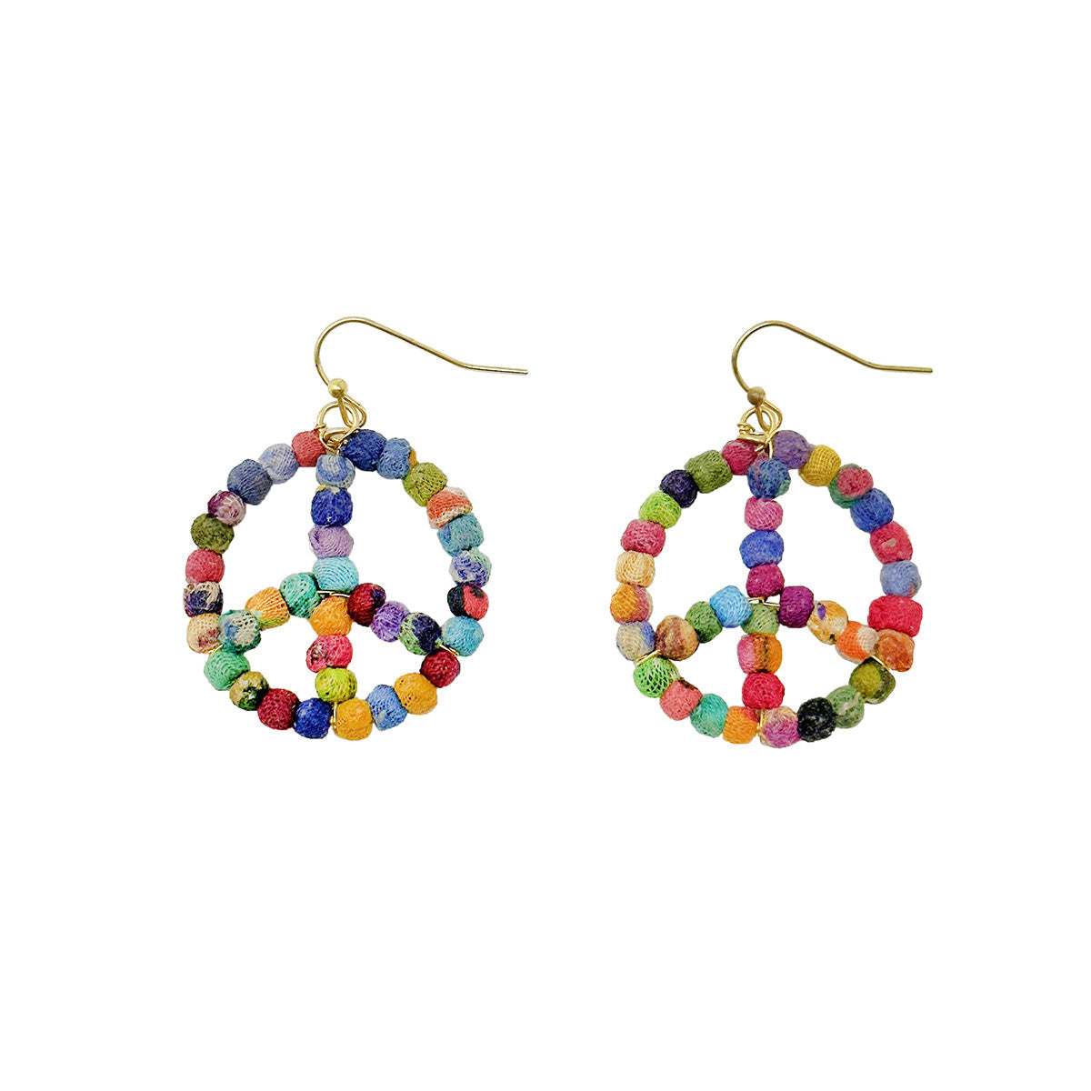 Kantha Milieu Peace Earrings