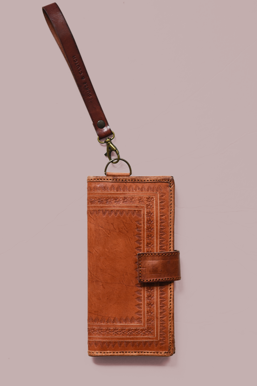 Embossed Wallet Wristlet