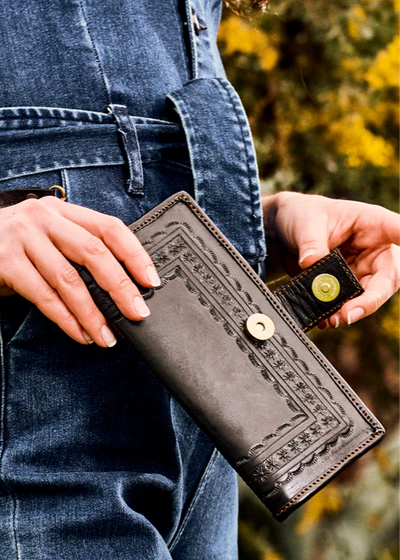 Embossed Wallet Wristlet