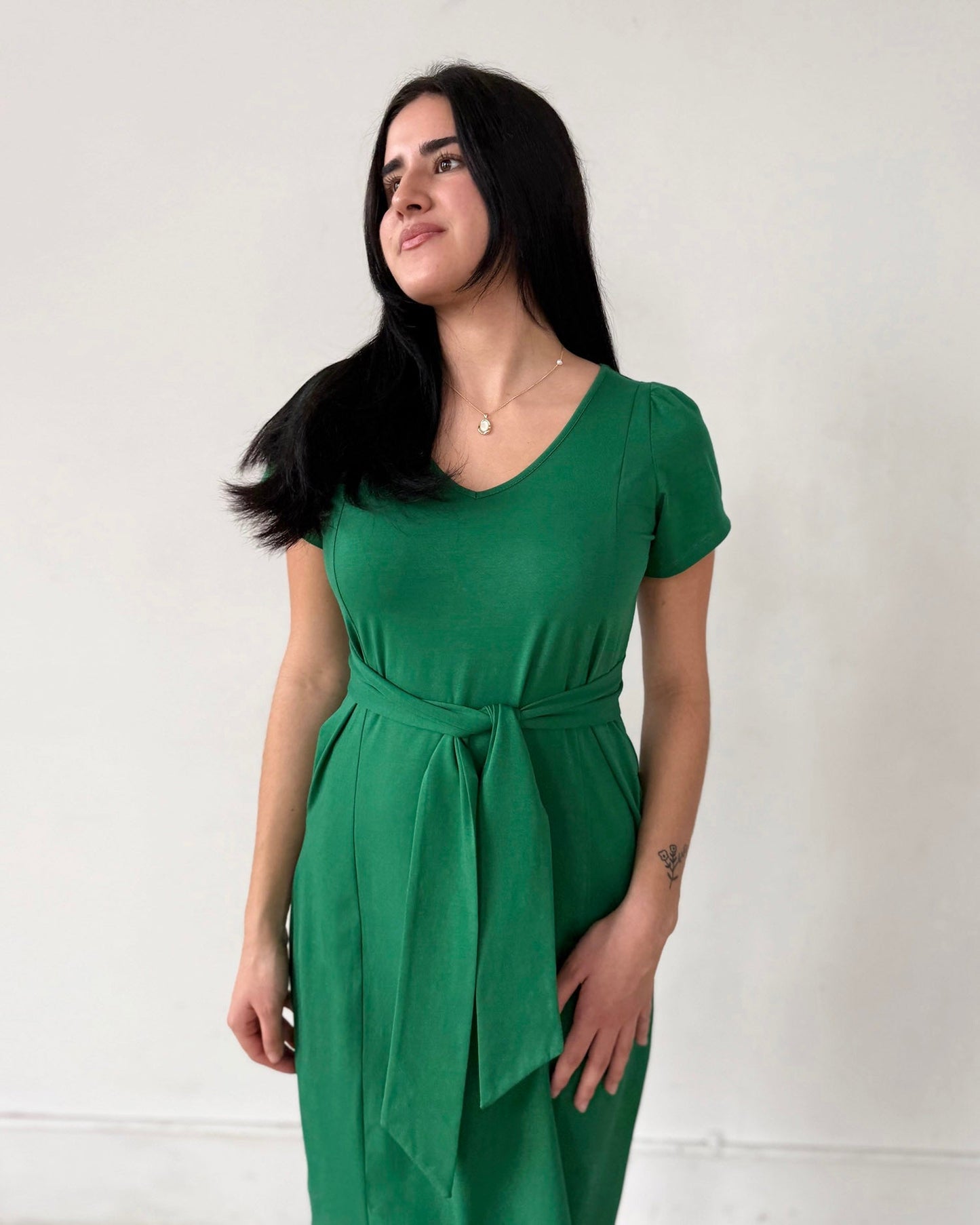 QUINTA dress in Rich Emerald