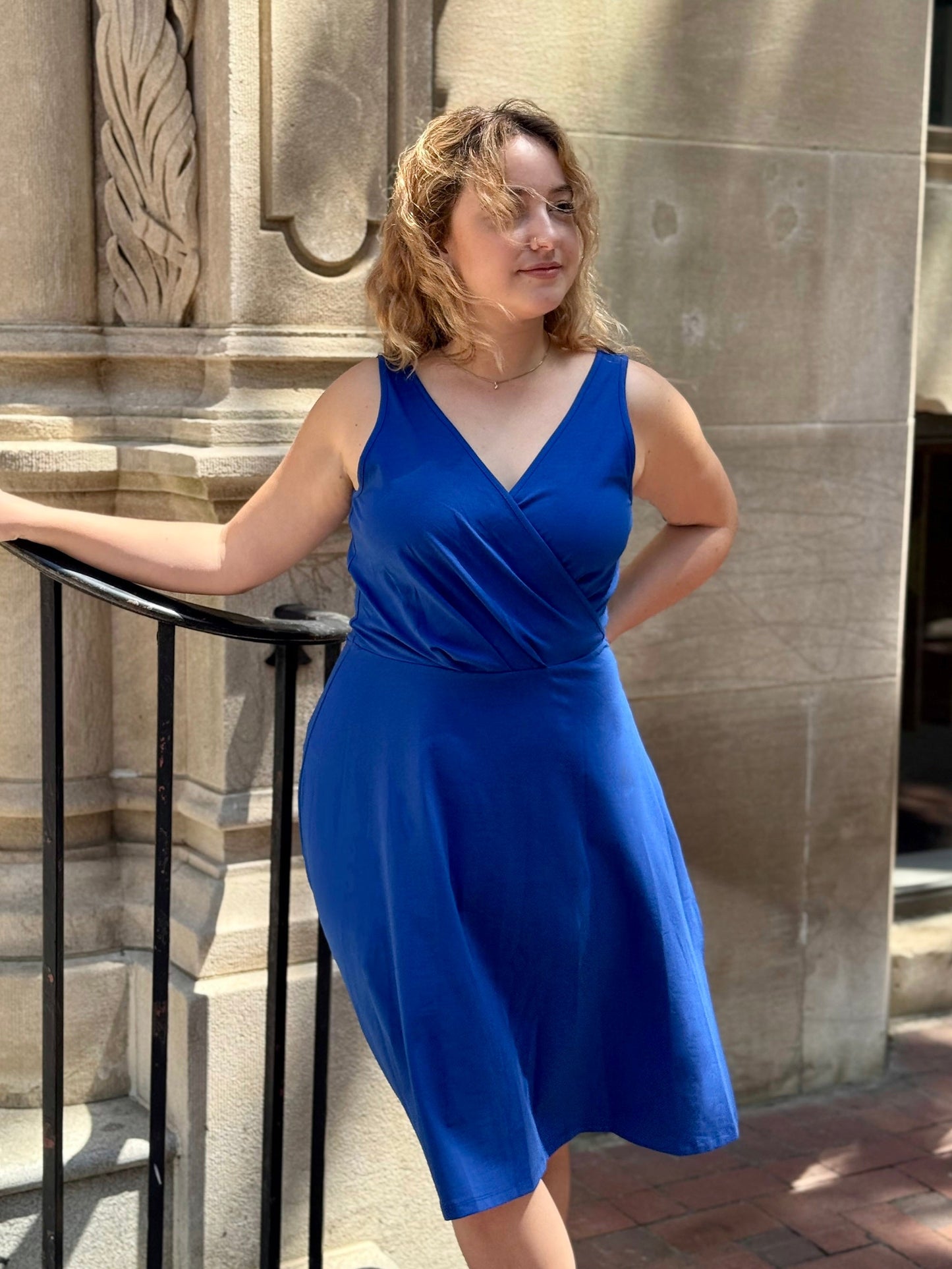 WREN dress in Cobalt Blue