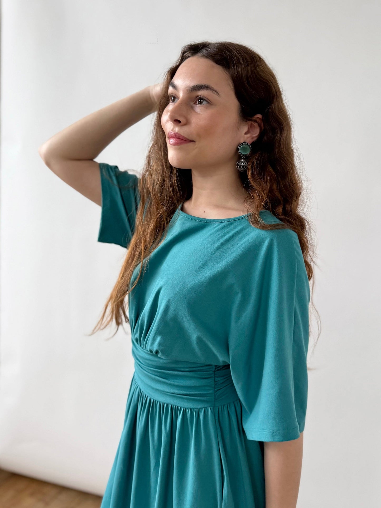 SHEBA dress in Marine Teal