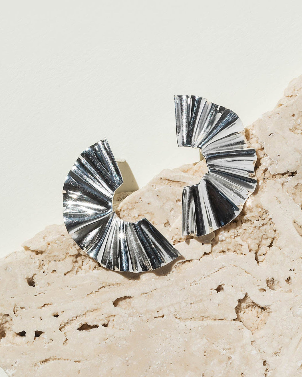 Silver Fanfare Earrings