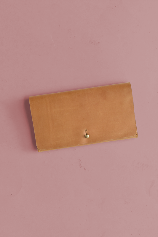 Fold Over Leather Wallet
