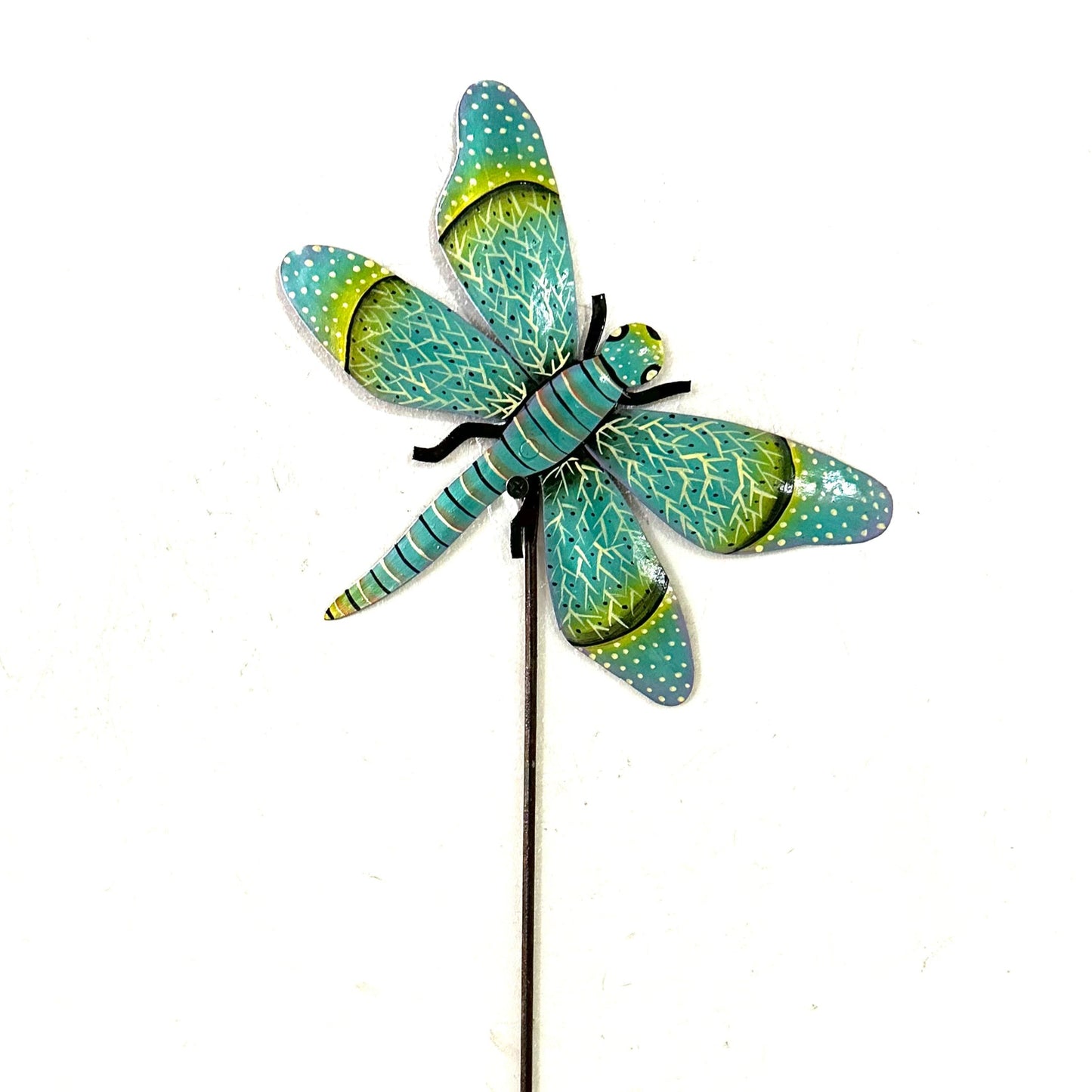 Sweet Turquoise Dragonfly Garden Stake