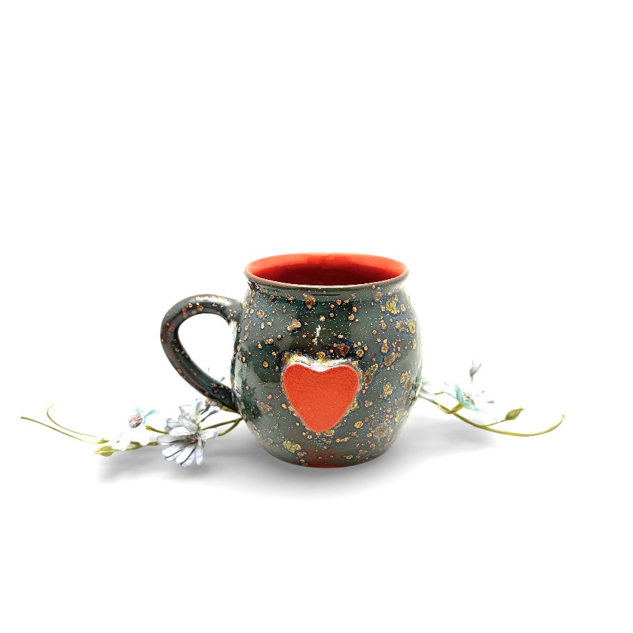 Calliope Heart Mug - Mystic Jade