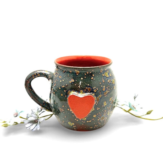 Calliope Heart Mug - Mystic Jade