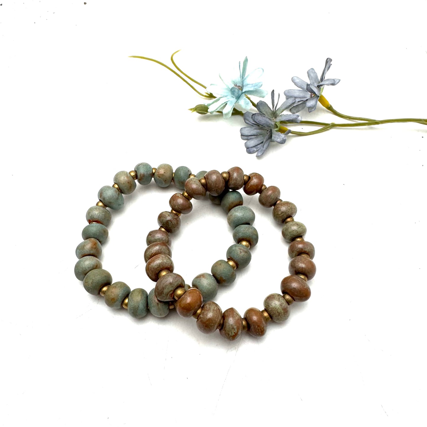 Washed Out Patina Bracelet Set