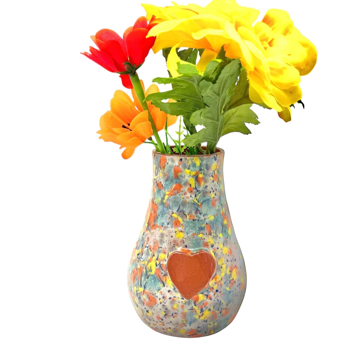 Calliope Heart Vase - Kaleidescope