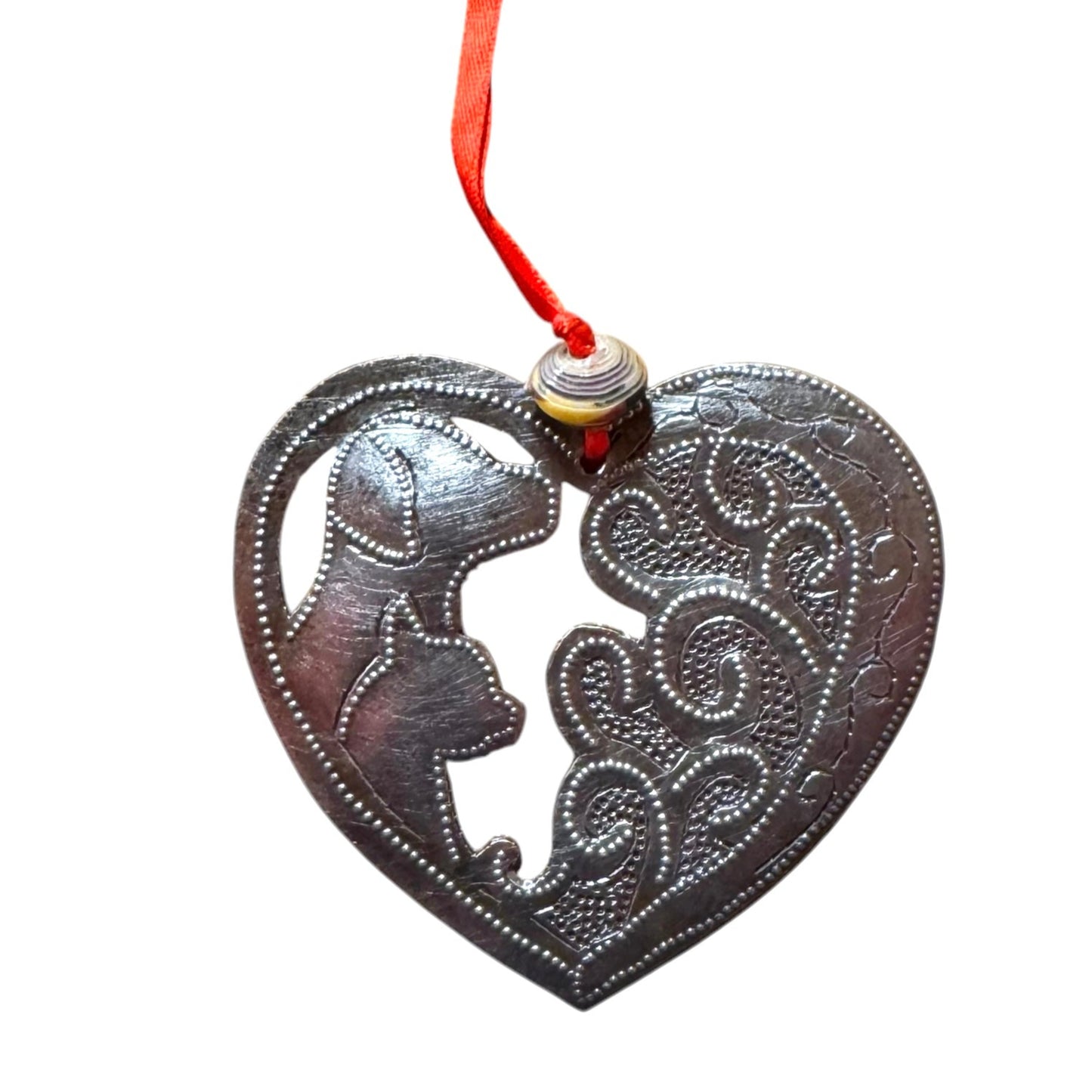 I Love Cats and Dogs Ornament