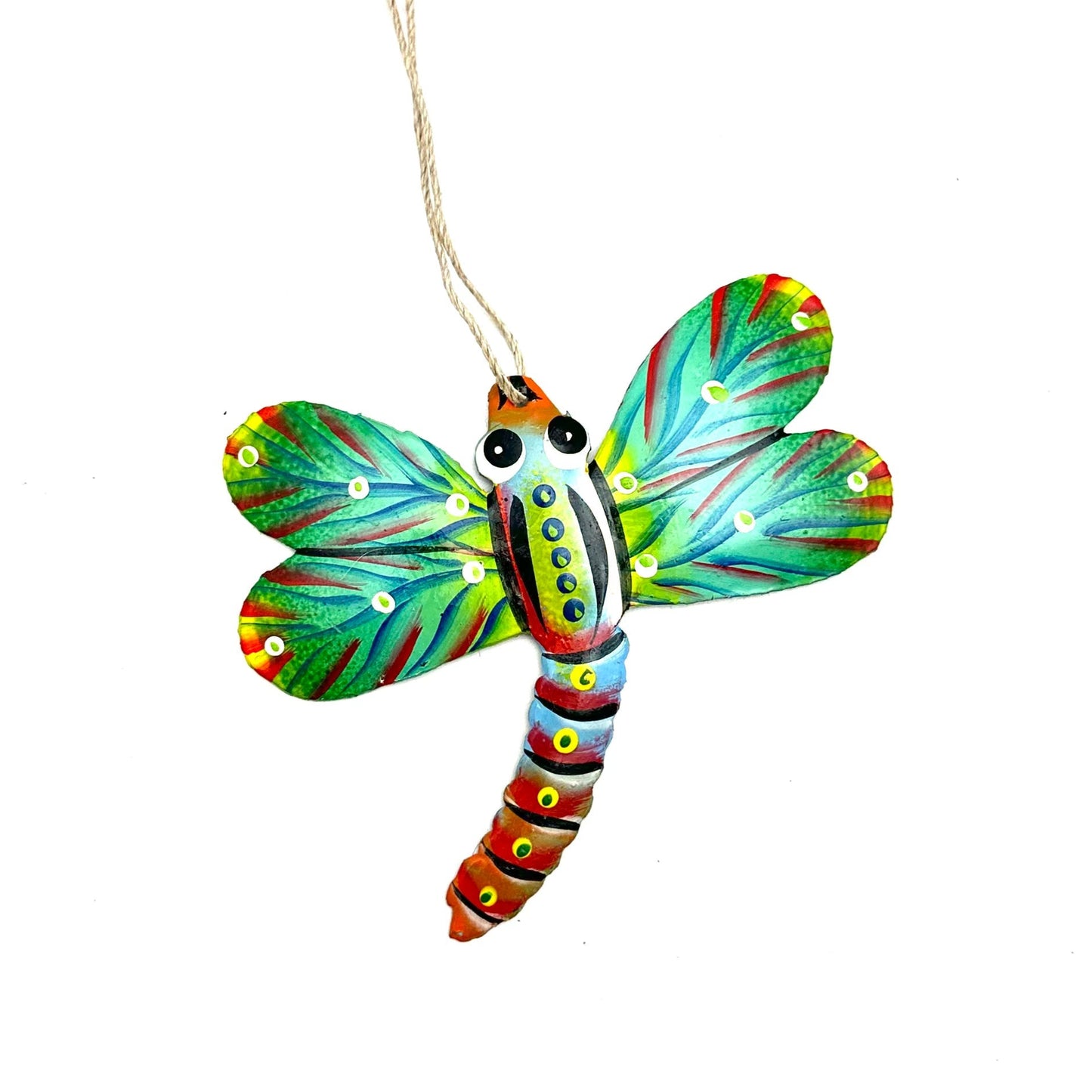 Little Dragonfly Ornament- Green/Blue