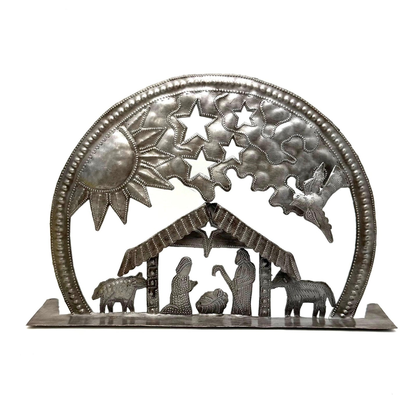 Steel Round Standing Nativity